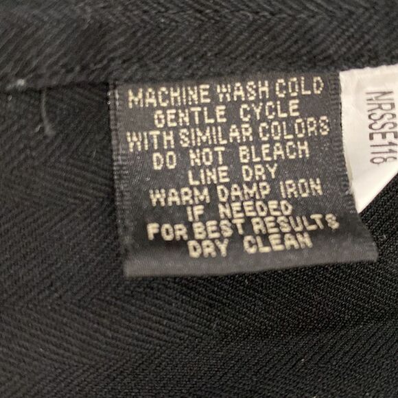 WfF black 100% silk embroidered short sleeve button down shirt size XXL - Picture 6 of 9